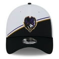 thumbnail image 2 of Men's New Era  White/Black Baltimore Ravens 2023 Sideline 39THIRTY Flex Hat, 2 of 6
