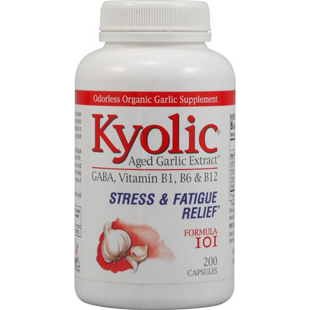 Kyolic Aged Garlic Extract Stress Fatigue Relief Formula 101 200