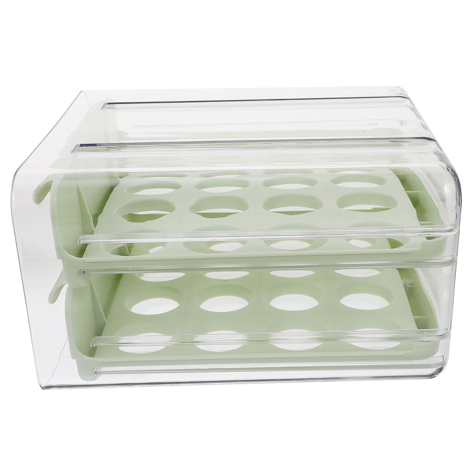 COOPHYA 1Set Crush-Proof Egg Container for Fridge 9.3x8.5x5.3in