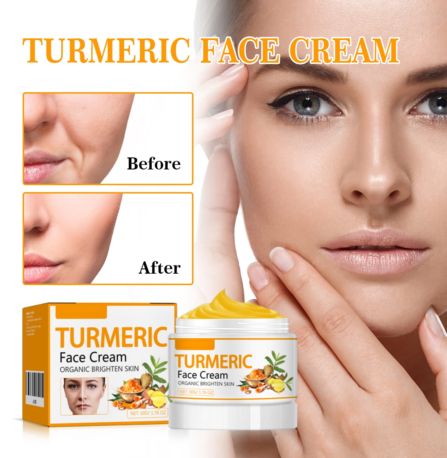 Alvantor Face Cream Turmeric Firming Beauty Cream, 1.76oz