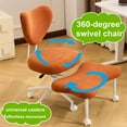 thumbnail image 3 of Pawverly Meditation Chair, Cross-Legged Seating Chair with Lumbar Support & Adjustable Cushion, Comfortable Sitting for Home Office, Orange, 3 of 9