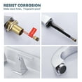 thumbnail image 5 of WOWOW 8 in. Widespread Double Handle High Arc Bathroom Faucet with Drain Kit included in Chrome, 5 of 7