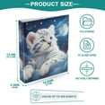 thumbnail image 5 of Cat in Blue Hardcover 3 Ring Binder 1.5 inch Round Rings with Interior Pockets Binders Organizer Office School 2 Pack, 5 of 9