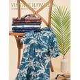 thumbnail image 6 of COOFANDY Mens Hawaiian Shirt Short Sleeve Vintage Floral Shirts Summer Vacation Button Down Shirt Casual Beach Clothes, 6 of 6