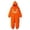 #01-Orange, variant on Kids Pumpkin Lantern Hooded Onesie Plush Halloween Pumpkin Romper with Hood One Piece Jumpsuit