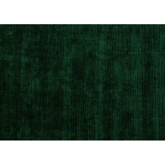 Ahgly Company Indoor Rectangle Abstract Green Modern Area Rugs, 2' x 4'
