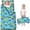 Monster Cartoon Truck Blue Pattern-2, variant on Monster Cartoon Truck Blue Pattern Teens Toddler Nap Mat with Pillow, Sleeping Mat Bag for Preschool Daycare 59"x22"