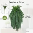 thumbnail image 3 of GnFlus Large Fake Ferns 59 Fronds leaves 57" Long Big Boston Fern Fake Plants Hanging Shrubs for Home Garden Porch Farmhouse Decor, 3 of 6