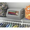 Whitmor Stackable Window Storage Box Paloma Gray