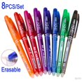 thumbnail image 2 of Erasable Gel Pen 0.7mm 0.5mm Bullet Tip Blue Black Red Color Ink Refill Rods Writing Drawing Painting Washable Handle 8pcs rose red 8pcs Purple0.7mm|https://ae01.alicdn.com/kf/Hf78df99703634e0981c0b84, 2 of 6