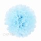 thumbnail image 1 of 5 pompones de papel de seda, guirnalda de flores, decoración de boda, bricolaje, bolas de flores de papel, decoración para fiesta de cumpleaños, baby shower, azul claro, 10 pulgadas (25 cm), 1 of 4