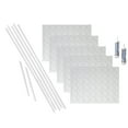 thumbnail image 1 of FASÄDE Traditional Style 6 Decorative Vinyl Backsplash 15 sq ft Kit in Matte White, 1 of 6
