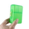 thumbnail image 5 of Unique Bargains Durable 9 Grids Double Layer Pill Case Green, 5 of 6