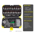 thumbnail image 6 of 53Pcs 1/4 Inches Ratcheting Sockets Wrenches Extension Bar Set for Automotive Repairs and Home Projects, 6 of 8