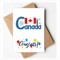 thumbnail image 1 of Canada National Flag Blue Pattern Wedding Cards Congratulations Greeting Envelopes, 1 of 3