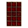 thumbnail image 6 of Christmas Ornaments Balls Flocked Christmas Tree 15PCS Plastic Balls Xmas Hanging Ornaments Decoration, 6 of 6