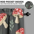 thumbnail image 5 of Mushroom (25) Kitchen Curtain Valance 3 Piece Home Curtains and Valance Set Curtain Sink Window Decor Window Treatment Tier 27.5x36 Length, 5 of 6