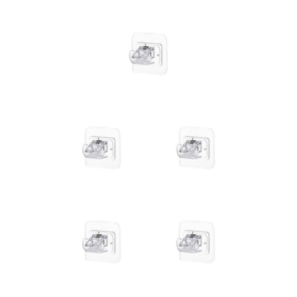 Wosthever Clip de barra de cortina de ventana autoadhesiva para el hogar, barra de toalla desmontable sin pinchazos para sala de estar, Type2 NO2