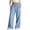 Light Blue, variant on Girls Side Strapped Pant Girls' Twill Anti Pilling Pants Comfortable Stretch Material Wrinkle and Fade Resistant Purple,7-8 Years