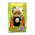 thumbnail image 1 of Lindo saco de dormir para muñecas, accesorio con clip para móvil, adorno, mochila moderna para niños panda negro, 1 of 9