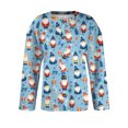 thumbnail image 6 of Wutalume Women's Holiday Style Long Sleeve Knitted Cardigan with Christmas Print, Button Down Jacket for Festive Seasons and Everyday Comfort,Sky Blue 2XL, 6 of 6