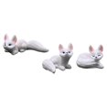 thumbnail image 5 of oshhni 3 Pieces Garden Miniature Figurines Garden Decor Decorative Craft Animal Statues Resin Sculptures for Garden Lawn Outside White, 5 of 9