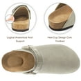 thumbnail image 4 of Ecetana Women's Mules & Clogs Suede Closed Toe Sandals Slip On Flats Sandals with Hook Loop, 4 of 5