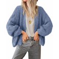 thumbnail image 3 of BTFBM Cardigan Sweaters for Women Fall Fashion Clothes | No Button No Pocket Design, Chunky Knit Open Front Cardigans, Ribbed Cuff Long Sleeve Sweater, Loose Winter Coat Clothing, 3 of 9