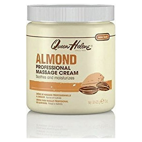 Queen Helene Professional Massage Cream, Almond, 15 Ounce [Packaging May Vary]