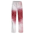 thumbnail image 5 of Women's Comfy Pajama Lounge Pants Holiday Elastic Waist Cute Valentine's Day Pajama Pants Relaxed Fit Wide Leg Heart Pj Pants Valentines Day Gifts, 5 of 6