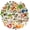 1A-35pcs, variant on 35pcs Colorful Food Stickers Kids Stickers Realistic Vegetable Stickers DIY Stickers for Laptops Notebooks Suitcases