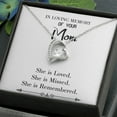 thumbnail image 3 of To Mom Remembrance Message You are Loved White Forever Necklace w Message Card, 3 of 7