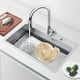 thumbnail image 4 of Utensilios de cocina, cesta automática para lavar verduras con forma de caracol, lavabo, escurridor giratorio para bayas, colador portátil para lavar verduras en casa., 4 of 6