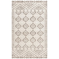 SAFAVIEH Audrey Joss Moroccan Area Rug, Ivory/Beige, 4' x 6'