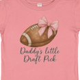 thumbnail image 4 of Inktastic Daddy's Little Draft Pick Football Pink Bow Boys or Girls Baby T-Shirt, 4 of 5