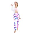 thumbnail image 4 of Riecok Girls Seamless Leggings High Waisted Elasticity Cute Butterfly Printed Fashion Straight Yoga Pants Multicolor 2 Years, 4 of 8