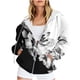 thumbnail image 2 of Ichuanyi liquidación casual de manga impresa para mujeres blusa con capucha con capucha con chaquetas de sudadera de bolsillo ICHUANYI WER202308183437, 2 of 6