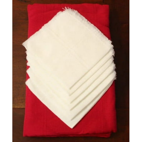 Rectangular Mexican Pink Tablecloth 6 Napkins