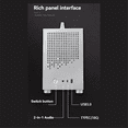thumbnail image 5 of Micro-ITX Étui PC SKTC A17 SGCC Étui d'Ordinateur Support Micro-ITX Mini PC Argent, 5 of 5