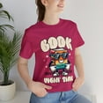 thumbnail image 4 of Book Vibin Time Bella & Canvas, Unisex Cotton Short Sleeve T-Shirt, S - 3XL, 4 of 5