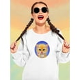 thumbnail image 2 of Greeting Cat. Sweatshirt Women -Kayomi Harai Designs, Female 4X-Large, 2 of 4