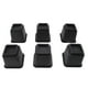 thumbnail image 2 of Elevadores de Cama – 6 Bloques de elevadores de Muebles de plástico ergonómicos trapezoidales Cuadrados de 5 Pulgadas de Alto, elevadores de Patas de Cama para Oficina en casa, Color Negro, 2 of 14