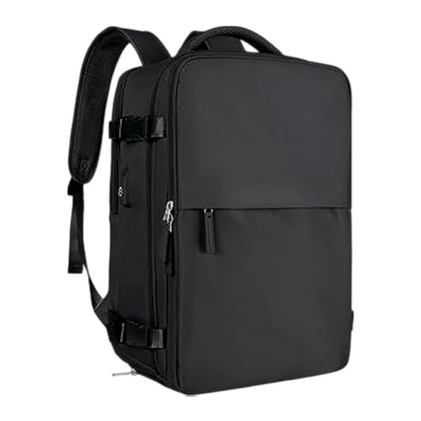 Mochila de viaje, mochila de negocios, mochila informal, mochila de gran capacidad, bolsa de equipaje para viajar, deportes al aire libre, todos los Negro