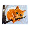 thumbnail image 3 of 5D DIY Diamond Kits de patrones de de parcial para adultos, Gato de nieve Hugo Kit de pintura de diamantes, 3 of 5