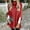 Red, variant on Women's 2023 Fall Winter Turtleneck Shawl Sweater Chunky Knit Wrap Cape Pullover Jumper Slouchy Ponchos Sweaters S-3XL