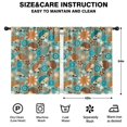 thumbnail image 2 of Blackout Kids Curtains,Green Hedgehog Pattern with Pioneer Flower Childrens Insulated Curtains Set Of 2,Bedroom Essentials,Toddler Room Decor 42"x54"(106x137cm), 2 of 4
