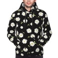 thumbnail image 2 of Bingfone Daisies Flowers Men's Drawstring Hoodie Long Sleeve Pocket Sweatshirts-XX-Large, 2 of 6