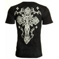 thumbnail image 3 of ARCHAIC by AFFLICTION Black FATAL COURSE Short Sleeve Slim Fit Y2K T-shirt NWT, 3 of 9