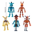 thumbnail image 3 of Figuras de acción KEVCHE 5 Piezas FNAF Five Nights at Freddys Juguetes Oso Freddy Bonnie Foxy Chica Set C Edad 3+, 3 of 6