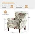thumbnail image 4 of Floral Accent Chair Upholstered Armchair Bedroom Living Room, 4 of 9